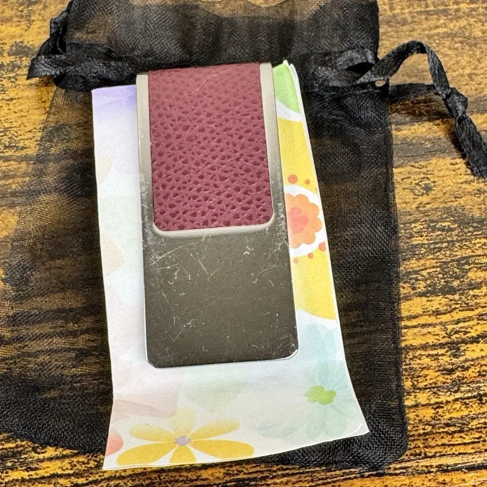 Michael Kors Leather‎ Inlay Money Clips- HARD TO FIND